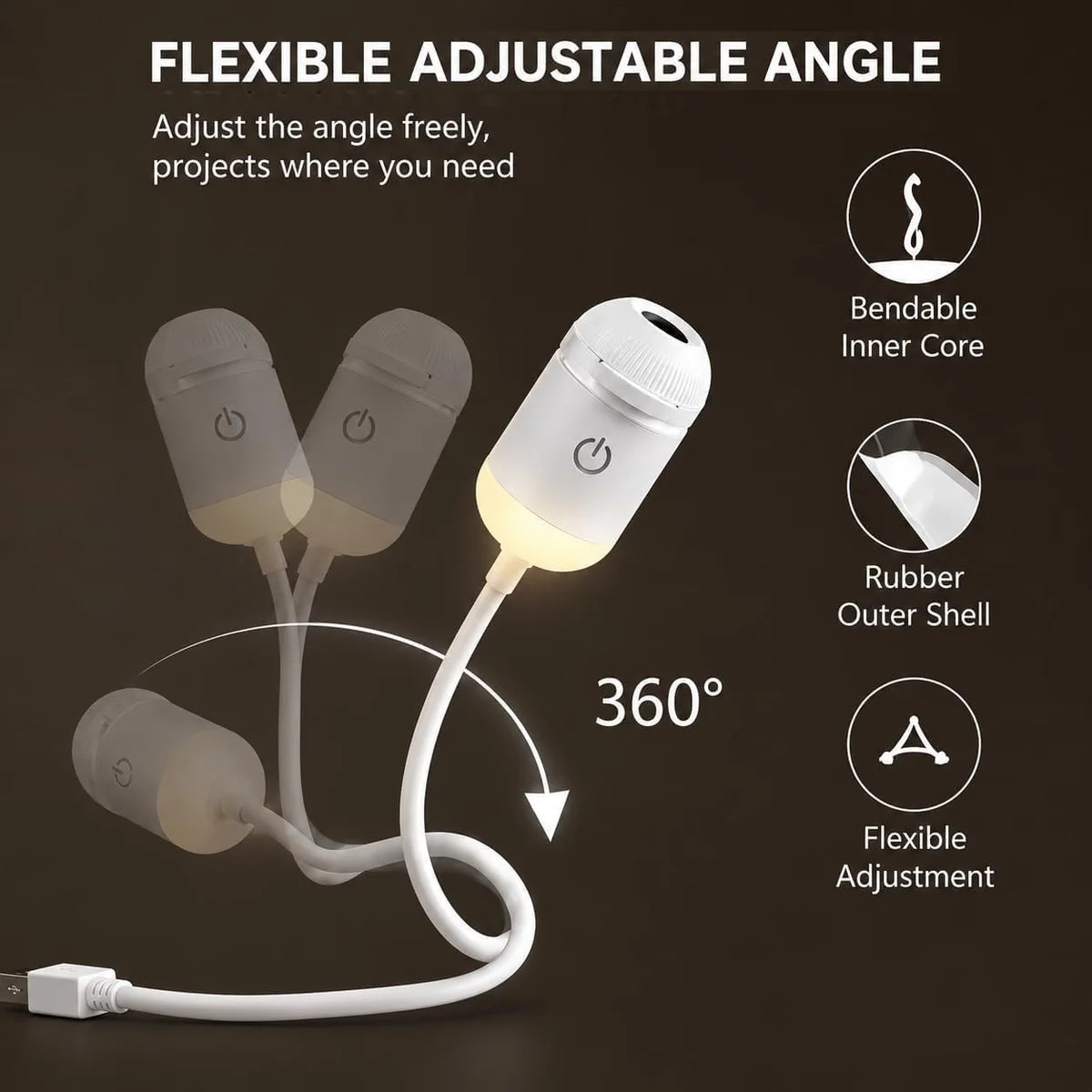 Portable Projector Night Light – Includes 6 Attachments
