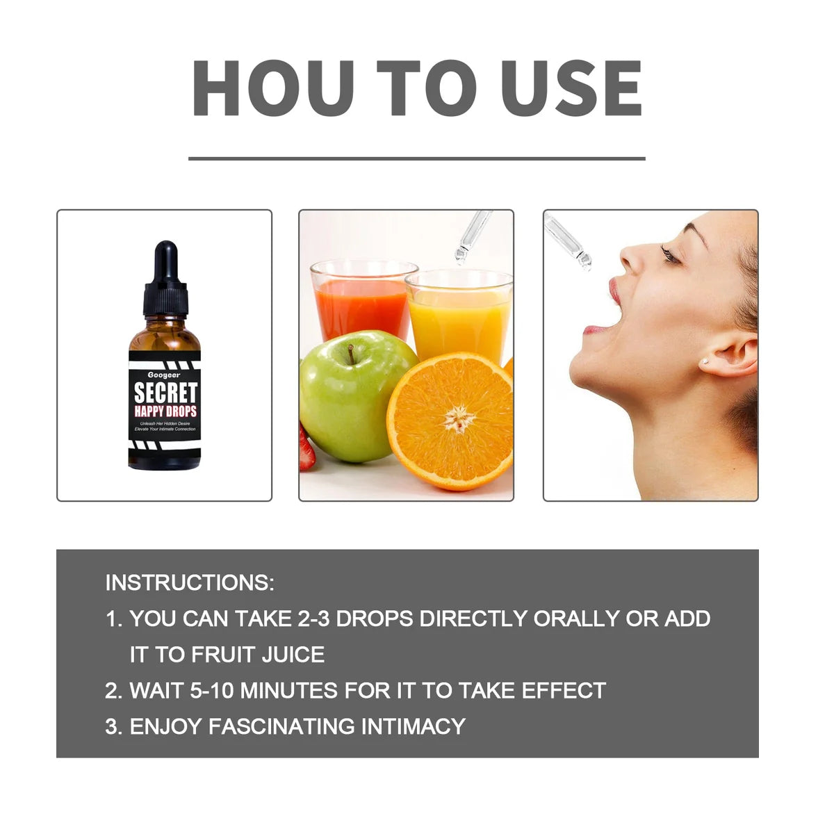 Googear Secret Happy Drops 30ml – additional product photo 2